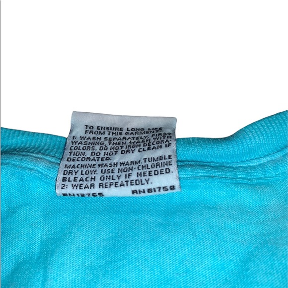 Vintage 1997 Liquid Blue Orca Killer Whale Tie Dye Single Stitch Shirt - Picture 6 of 6